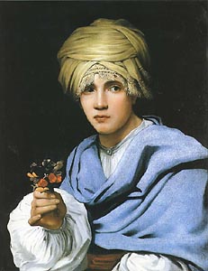Boy in a Turban Holding a Nosegay by Michiel Sweerts (c1665-66)