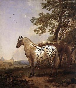 Landscape with Two Horses Nicolaes Pietersz. Berchem