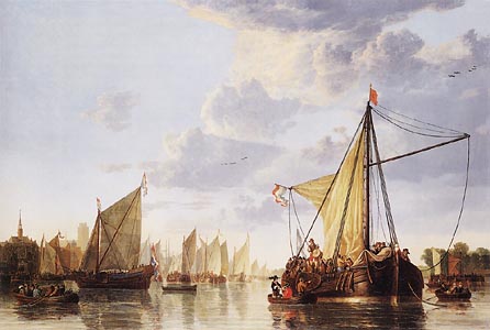 The Maas at Dordrecht by Aelbert Cuyp (1652)