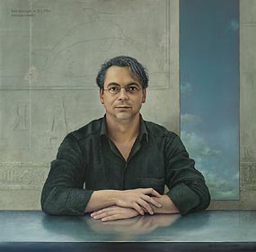 Dirk Merbach, Art Director, 2008, Oil and Egg Tempera on Canvas on Panel, 0.98 x 1.00 m