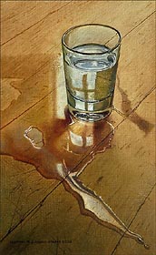 Glas, 2003, Oil and Egg Tempera on Panel, 0.41 x 0.24%20m