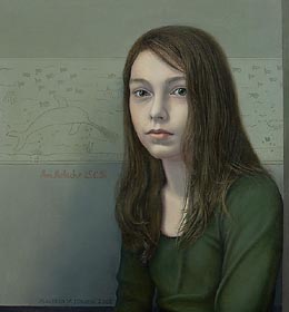 Marie, 2008, Oil and Egg Tempera on Canvas on Panel, 0.47 x 0.43 m