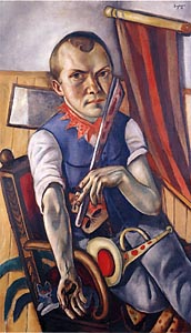 Self Portrait as a Clown by Max Beckmann (1921)