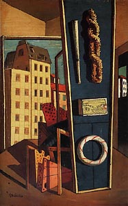 Metaphysical Interior (with Box of Matches and House), 1918